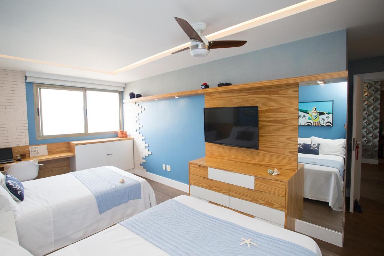 Barra Da Tijuca De Frente Para O Mar - 2 Suites Ate 6 Pessoas Em Camas ريو دي جانيرو المظهر الخارجي الصورة